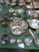 Qty of silver plate & other metal ware