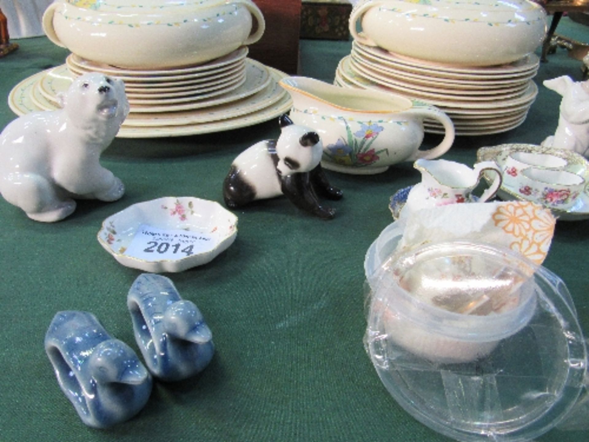 Qty of Burleigh ware, hand painted Art Deco style part dinner ware & various small ornaments - Image 2 of 3