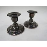 Pair of silver candlesticks, 1911