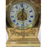 19th century French gilt bracket clock