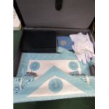 Briefcase containing Freemason's regalia