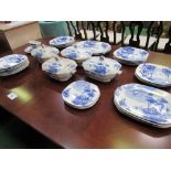 1920's style Palissy 'Lakeland' part dinner service (approx 35 pieces)