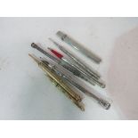 2 Sampson Mordan silver pen/pencils & 4 other pencils