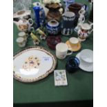 Qty of collectable china ware including Denby ware jug, Wedgwood & other items