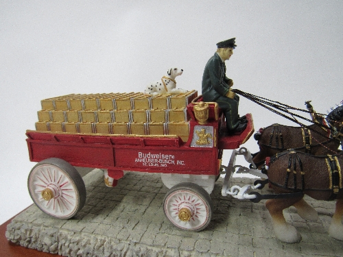 Model of 8 horse hitch on a wooden stand Boxed - Image 2 of 3