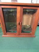 Griffin & Tatlock 1950's 'Micro-Miner' laboratory balance on Bakelite base in wood & glass case with