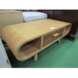 Oak finish 'Fonteyn' coffee table with double sided drawer