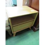 Oak effect bedside cabinet with single drawer