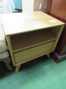 Oak effect bedside cabinet with single drawer