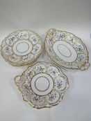 A set of 4 china plates & serving dishes, 2 other plates including Masons & a serving dish