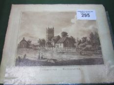 Print of Pangbourne Church by same artist, 1st edition of his book, 1791