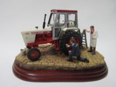 Border Fine Arts David Brown Tractor 'Getting ready for Smithfield' Boxed