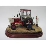 Border Fine Arts David Brown Tractor 'Getting ready for Smithfield' Boxed