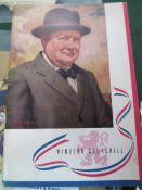 Winston Churchill illustrated brochure published in 1941 by the Canadian Association of