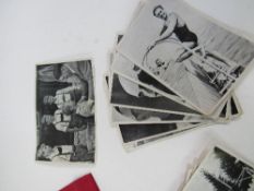 German Swastika armband & collection of 1936 Olympic Propaganda cards