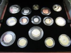 UK premium proof coin set for 2014, boxed case. Price guide £80-100.