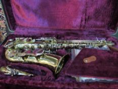 La Fleur saxophone, imported by Boosey & Hawkes, with care kit, spares & c/w fitted lined case. Good