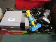 Nintendo NES & 3 character joysticks. Price guide £10-20.