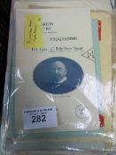 15 London theatre programmes dated between 1898 & 1912. Price guide £25-30.