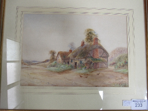 Framed & glazed watercolour of a landscape near Shere, Surrey, signed Wiliam Forster Robson (1888- - Image 2 of 2