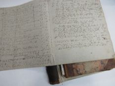 12 pages of manuscript notes on general merchandise dated June 1822 to August 1827, 40 other pages &