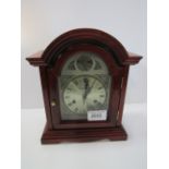 Mahogany bracket clock by C Wood & Son, 30 day movement, strikes hours. Price guide £50-80.