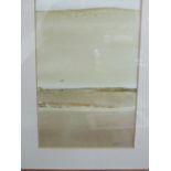 Framed & glazed watercolour of seascape, signed S P Jefferies. Price guide £20-30.
