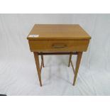 Meredew Furniture 1950's style 'Blonde Maple' bedside table. Price guide £10-20.