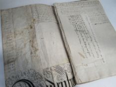 A book of receipts of land & mortgage transactions from approx. 1740's to 1780's, 8 manuscript pages