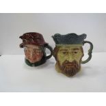 Royal Doulton Character jug, 'Uncle Tom Cobbleigh' & a rare Kingston pottery character mug 'John'