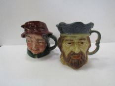 Royal Doulton Character jug, 'Uncle Tom Cobbleigh' & a rare Kingston pottery character mug 'John'