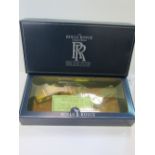 Lledo limited edition Rolls Royce collection, 24 carat gold-plated & in box with certificate.