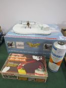 A Corgi die-cast model of a Swedish Gladiator aeroplane with skis & a modeller's airbrush kit. Price