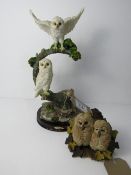 Natural Heritage Collection by Royal Doulton, pair of owls figurine & The Juliana Collection, 2