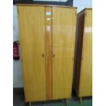 Meredew Furniture 'Blonde Maple' 1950's style wardrobe, 90cms x 54cms x 185cms (high). Price