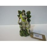 Circa 1820 porcelain figurine of mother & 2 children. Price guide £90-110.