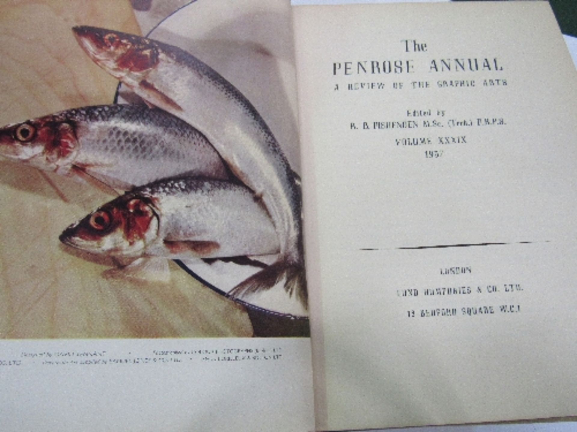 3 copies of The Penrose Annual: 1936, 1937 & 1949. Price guide £5-10.