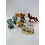 Various figurines including Royal Doulton, Royal Albert & Beswick. Price guide £10-15.