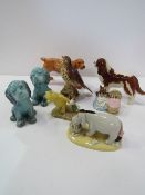 Various figurines including Royal Doulton, Royal Albert & Beswick. Price guide £10-15.