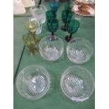 Mixed lot of glass