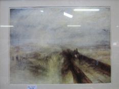 2 gilt framed & glazed Turner prints. Price guide £10-15.