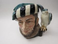 Royal Doulton The Falconer character jug, 1959. Price guide £15-20.