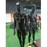 2 mannequins (1 male & 1 female). Price guide £20-30.