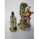 2 Staffordshire figurines. Price guide £30-40.