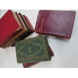 7 volumes of The Works of English Poets, Victorian & Edwardian editions. Some leather bound