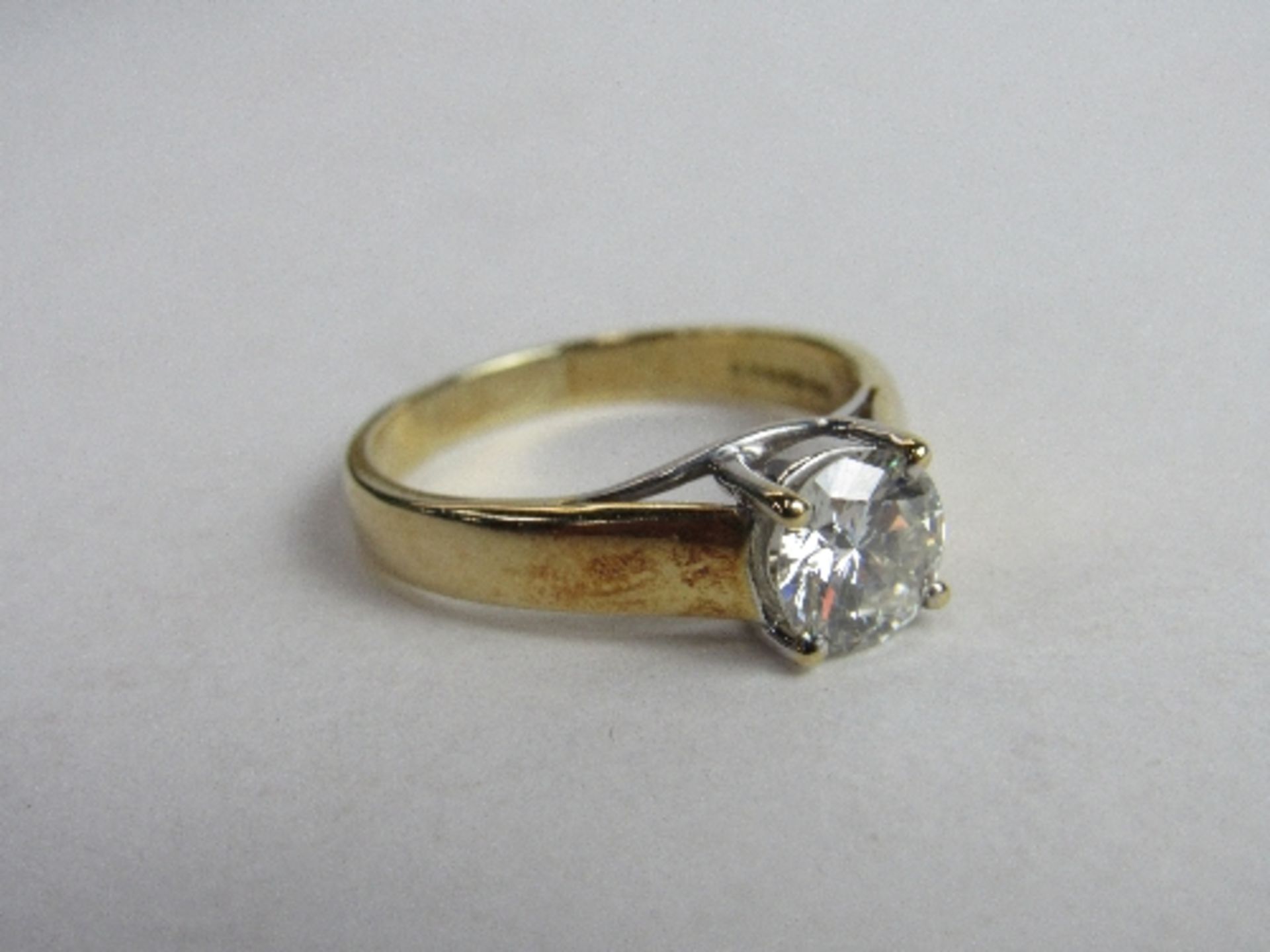 18ct gold & diamond solitaire ring, size S, wt 5.5gms. Price guide £750-850. - Image 2 of 4