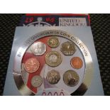 UK uncirculated coin collections in wallets: 2x 1994, 1995, 1996, 1997, 1998, 1999 & 2000. Price