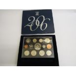 UK proof coin collections for: 2000, 2003, 2004, 2005 & 2006. All in boxed cases with