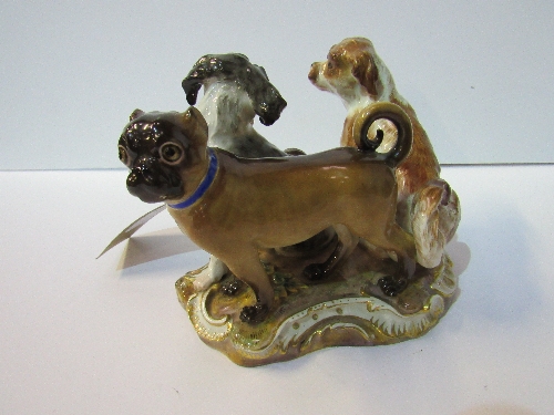 Very rare Mieissen figurine of 3 dogs, circa 1820. Price guide £1,200-1,400. - Image 3 of 3