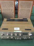 Roland RA-612 amplifier & 2 AR-7 speakers. Price guide £40-60.